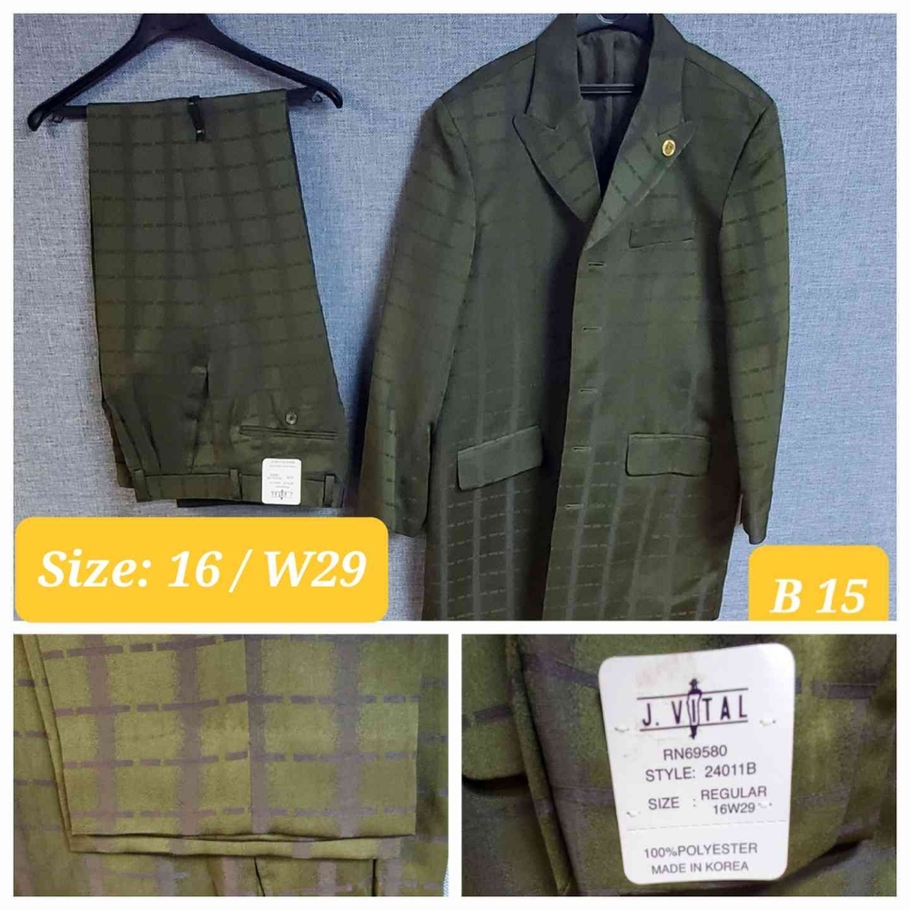 2 Piece Boys Suit | Brand:  J. Vital | Color:  Green | RRR Apparel